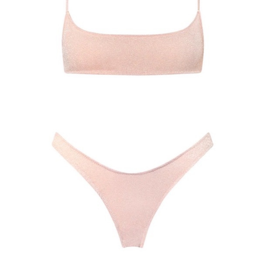 Never worn Triangl sparkle pink bikini